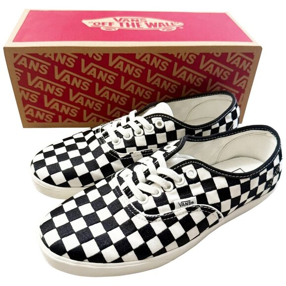Vans Shoes - NEW Vans Authentic Lowpro Embroidered Check Black and White Checker Shoes
